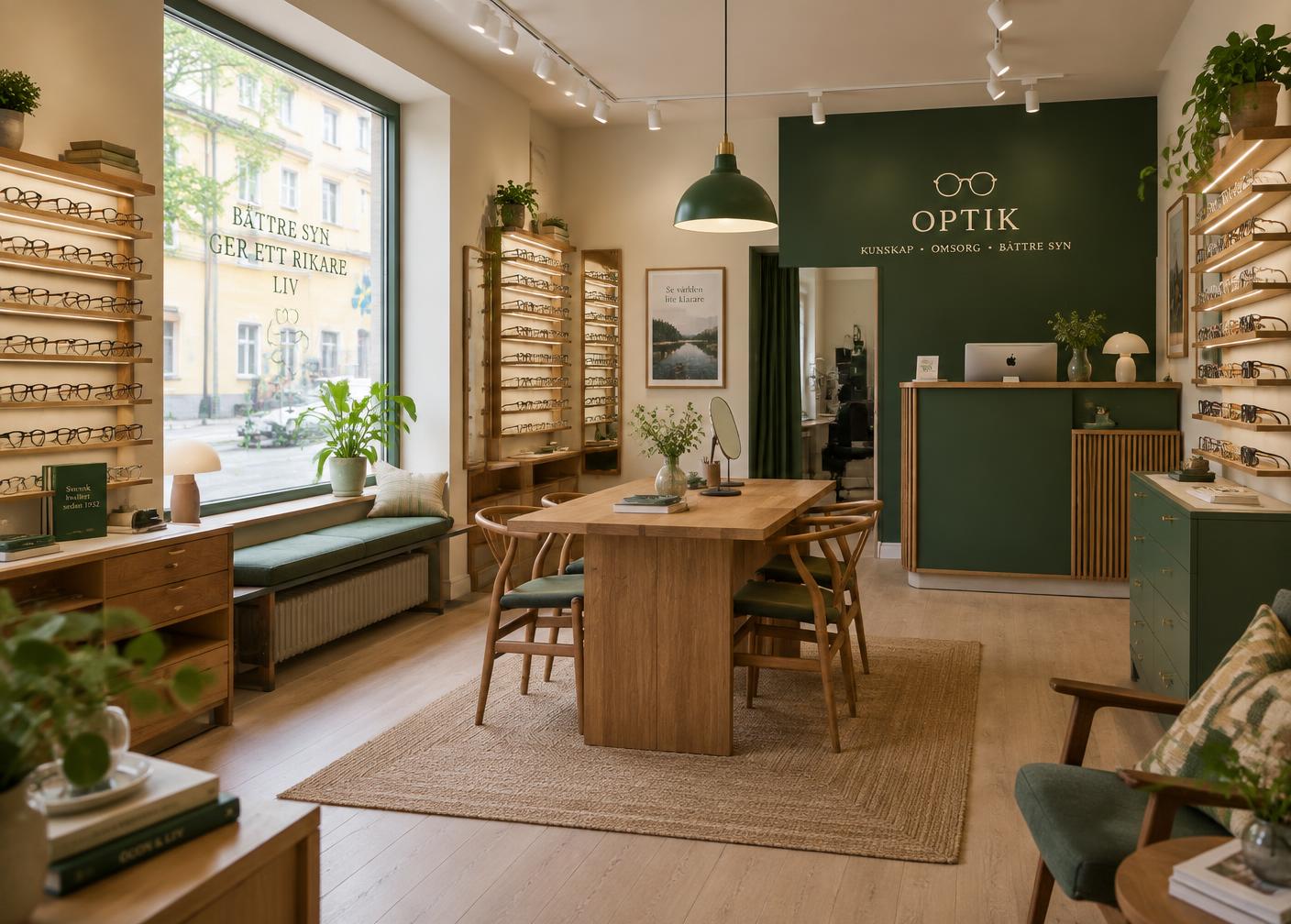 Butiksinteriör hos Gyhne & Kristofferson Optik